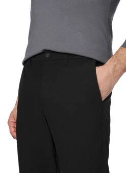 BOSS Green, Hose Commuter, Regular Fit, Mikrofaser-Stretch, Wasserabweisend, Schwarz -Herrenausstatter Verkaufe 443573 norm3