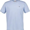 Gant, T-Shirt, Baumwolle, Hellblau