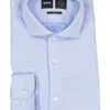 BOSS Black, Hemd Hank, Slim Fit, Baumwoll-Jersey, Hellblau