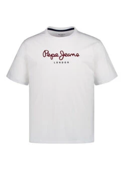 Pepe Jeans, T-Shirt, Regular Fit, Baumwolle, Weiß