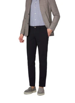 HILTL, Chino Tamo, Slim Fit, Baumwolle, Dunkelblau
