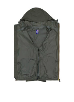 K-WAY, Regenjacke Claude, Mikrofaser, Jägergrün -Herrenausstatter Verkaufe 445751 norm3