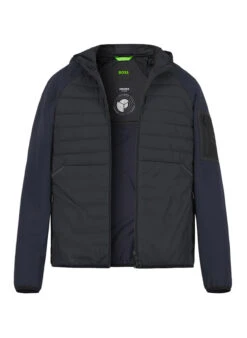 BOSS Green, Jacke Urbanex, Mikrofaser Wasserabweisend, Dunkelblau