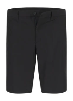 BOSS Green, Shorts Commuter, Slim Fit, Jersey, Wasserabweisend, Schwarz