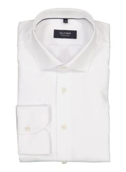 OLYMP Signature, Hemd, Tailored Fit, Baumwolle, Weiß