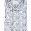 ETON, Hemd, Classic Fit, Baumwolle, Blau Gemustert