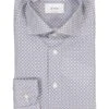 ETON, Hemd, Contemporary Fit, Baumwolle, Blau Gemustert