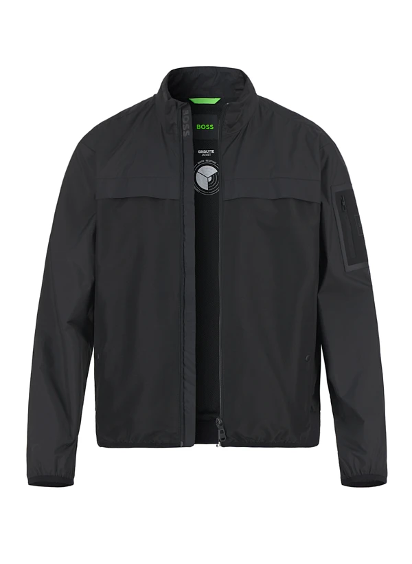 BOSS Green, Jacke Grydlite, Mikrofaser wasserabweisend,schwarz BOSS Green, Jacke Grydlite, Mikrofaser Wasserabweisend,schwarz -Herrenausstatter Verkaufe 446933 norm