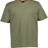 BOSS Orange, T-Shirt, Relaxed Fit, Baumwolle, Dunkelgrün