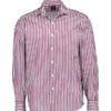 Van Laack, Hemd, Vl-Mivara-TF, Tailor Fit, Baumwolle, Lila-weiß Gestreift