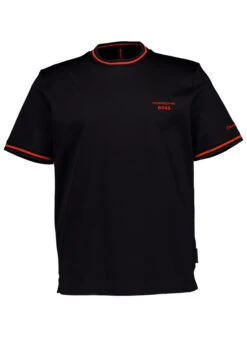 BOSS Black, T-Shirt Taut, Baumwolle, Schwarz