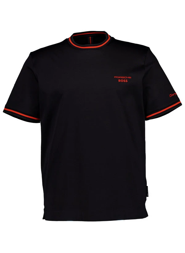 BOSS Black, T-Shirt Taut, Baumwolle, schwarz BOSS Black, T-Shirt Taut, Baumwolle, Schwarz -Herrenausstatter Verkaufe 447152 norm