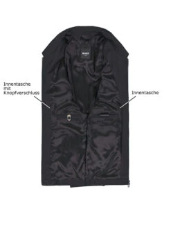 BOSS Black, Blouson Hanry, Slim Fit, Schurwolle Super120, Schwarz -Herrenausstatter Verkaufe 447157 norm3