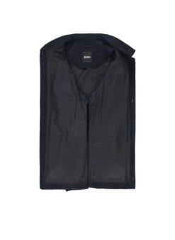 BOSS Black, Lederjacke Markuedo, Ziegenvelours Ungefüttert, Dunkelblau -Herrenausstatter Verkaufe 447161 norm3