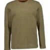 BOSS Orange, Longsleeve Tempesto, Baumwolle, Olivgrün