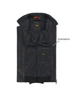 BOSS Orange, Lederjacke Joberg, Schafnappa, Schwarz 2 BOSS Orange, Lederjacke Joberg, Schafnappa, Schwarz -Herrenausstatter Verkaufe 447269 norm3