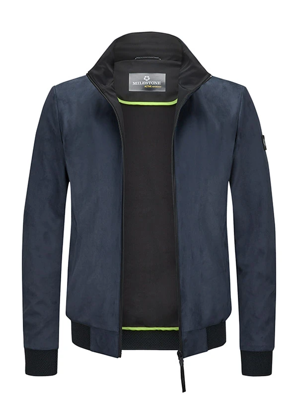 MILESTONE, Blouson MSHarris, Mikrovelours wasserabweisend, nachtblau MILESTONE, Blouson MSHarris, Mikrovelours Wasserabweisend, Nachtblau -Herrenausstatter Verkaufe 447316 norm2