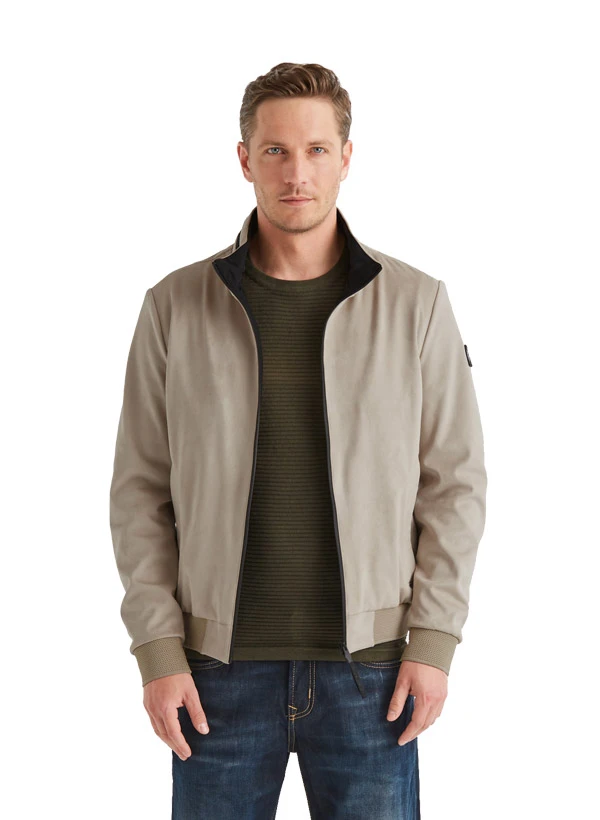 MILESTONE, Blouson MSHarris, Mikrovelours wasserabweisend, sand MILESTONE, Blouson MSHarris, Mikrovelours Wasserabweisend, Sand -Herrenausstatter Verkaufe 447317 norm2