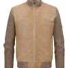 MILESTONE, Hybrid Blouson MSNicolas, Ziegenvelours-Strick, Beige