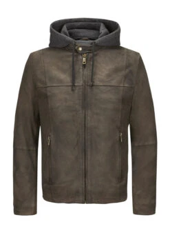 MILESTONE, Lederjacke MSRenaldo, Schafleder, Tabak