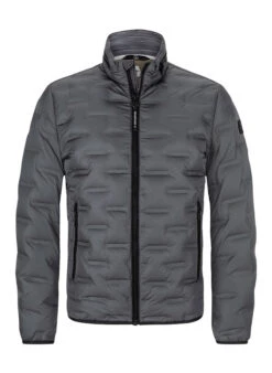 MILESTONE, Daunenjacke MSSalvio, Mikrofaser, Dunkelgrau