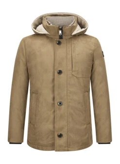 MILESTONE, Jacke MSBennet, Mikovelours Sorona®, Mittelbraun