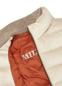 MILESTONE, Steppjacke MSDean, Mikrovelours Strick Sorona®, Sand -Herrenausstatter Verkaufe 447339 norm4