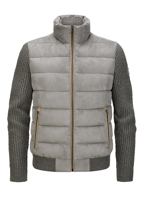 MILESTONE, Steppjacke MSDean, Mikrovelours Strick sorona®, grau MILESTONE, Steppjacke MSDean, Mikrovelours Strick Sorona®, Grau -Herrenausstatter Verkaufe 447340 norm
