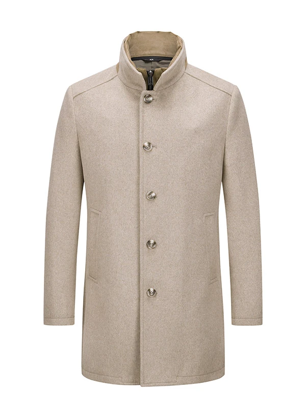MILESTONE, Mantel MSDuran, Wolle, hellbeige meliert MILESTONE, Mantel MSDuran, Wolle, Hellbeige Meliert -Herrenausstatter Verkaufe 447358 norm