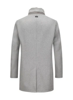 MILESTONE, Mantel MSDuran, Wolle, Hellgrau Meliert 2 MILESTONE, Mantel MSDuran, Wolle, Hellgrau Meliert -Herrenausstatter Verkaufe 447359 norm3