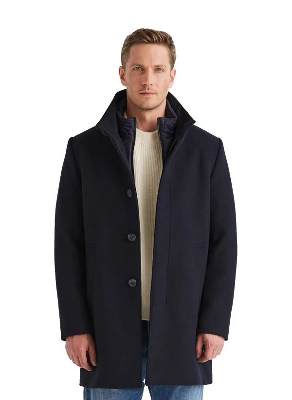 MILESTONE, Mantel MSLancaster, Wolle, nachtblau MILESTONE, Mantel MSLancaster, Wolle, Nachtblau -Herrenausstatter Verkaufe 447360 norm2