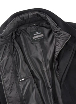 MILESTONE, Mantel MSLancaster, Wolle, Schwarz 3 MILESTONE, Mantel MSLancaster, Wolle, Schwarz -Herrenausstatter Verkaufe 447361 norm4