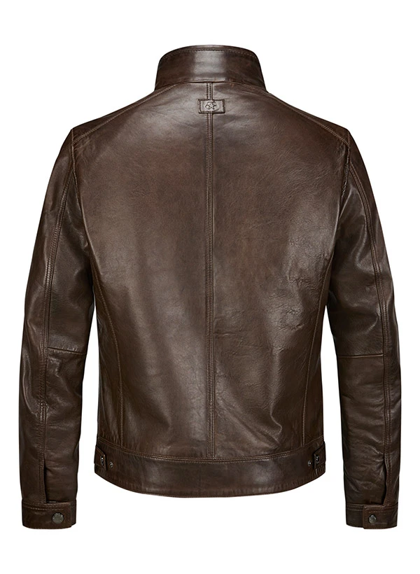 MILESTONE, Lederjacke MSBarney, Lammnappa wattiert, mittelbraun MILESTONE, Lederjacke MSBarney, Lammnappa Wattiert, Mittelbraun -Herrenausstatter Verkaufe 447368 norm3