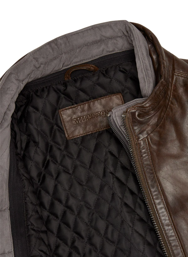 MILESTONE, Lederjacke MSBarney, Lammnappa wattiert, mittelbraun MILESTONE, Lederjacke MSBarney, Lammnappa Wattiert, Mittelbraun -Herrenausstatter Verkaufe 447368 norm4