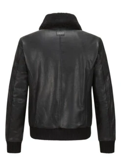 MILESTONE, Lederjacke MSTerry, Rindleder Wattiert, Schwarz -Herrenausstatter Verkaufe 447371 norm3