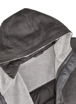 MILESTONE, Parka MSEmmerson, Ziegenvelours Webpelz, Dunkelgrau -Herrenausstatter Verkaufe 447374 norm4