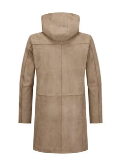 MILESTONE, Kapuzenmantel MSAlerio, Ziegenvelours Webpelz, Stein -Herrenausstatter Verkaufe 447375 norm3