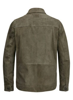 MILESTONE, Overshirt MSLaurel, Ziegenvelours Wattiert, Dunkelgrün -Herrenausstatter Verkaufe 447376 norm3