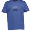HUGO, T-Shirt Dusplit, Baumwoll-Stretch, Blau