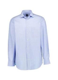 Van Laack, Hemd Vl-Rivara-CF, Comfort Fit, Baumwolle, Blau Kariert