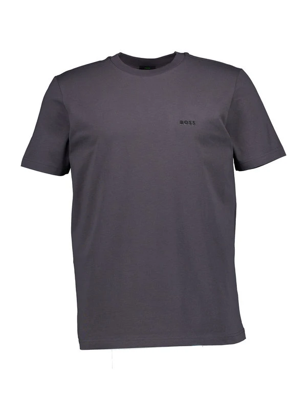 BOSS Green, T-Shirt, Baumwoll-Jersey, dunkelgrau BOSS Green, T-Shirt, Baumwoll-Jersey, Dunkelgrau -Herrenausstatter Verkaufe 447631 norm