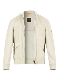 BOSS Orange, Blouson Ohice, Mikrofaser Halbgefüttert, Hellbeige