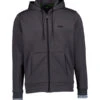 BOSS Green, Sweatjacke, Baumwolle, Dunkelgrau