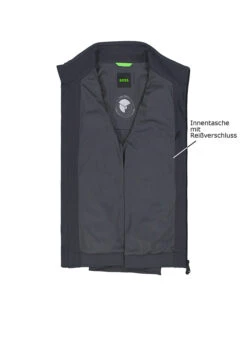 BOSS Green, Jacke Jord, Mikrofaser, Dunkelgrau 2 BOSS Green, Jacke Jord, Mikrofaser, Dunkelgrau -Herrenausstatter Verkaufe 447683 norm3