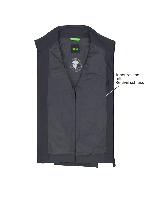 BOSS Green, Jacke Jord, Mikrofaser, dunkelgrau BOSS Green, Jacke Jord, Mikrofaser, Dunkelgrau -Herrenausstatter Verkaufe 447683 norm3