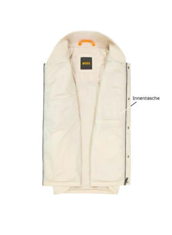 BOSS Orange, Weste Ogear, Mikrofaser, Hellbeige -Herrenausstatter Verkaufe 447814 norm3