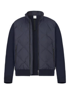 BOGNER, Strickjacke Zisco, Wolle Daune, Navy