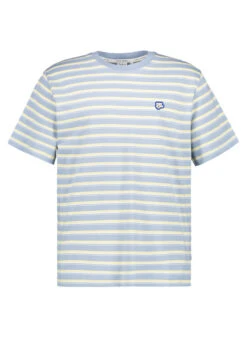 Pepe Jeans, T-Shirt Tark, Baumwolle, Blau-gelb Gestreift