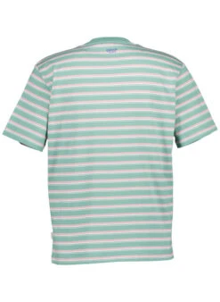 Pepe Jeans, T-Shirt Tark, Baumwolle, Grün-rosa Gestreift -Herrenausstatter Verkaufe 448006 norm2