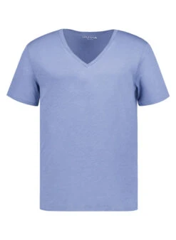 JUVIA, T-Shirt, Baumwolle, Blau